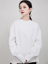 Casual Solid Color Loose Cuff Zipper Hoodie